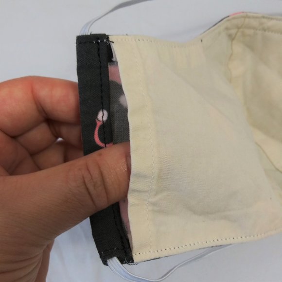 SECONDS Adult S homemade mask w/ pocket - uterus - Picture 6 of 9